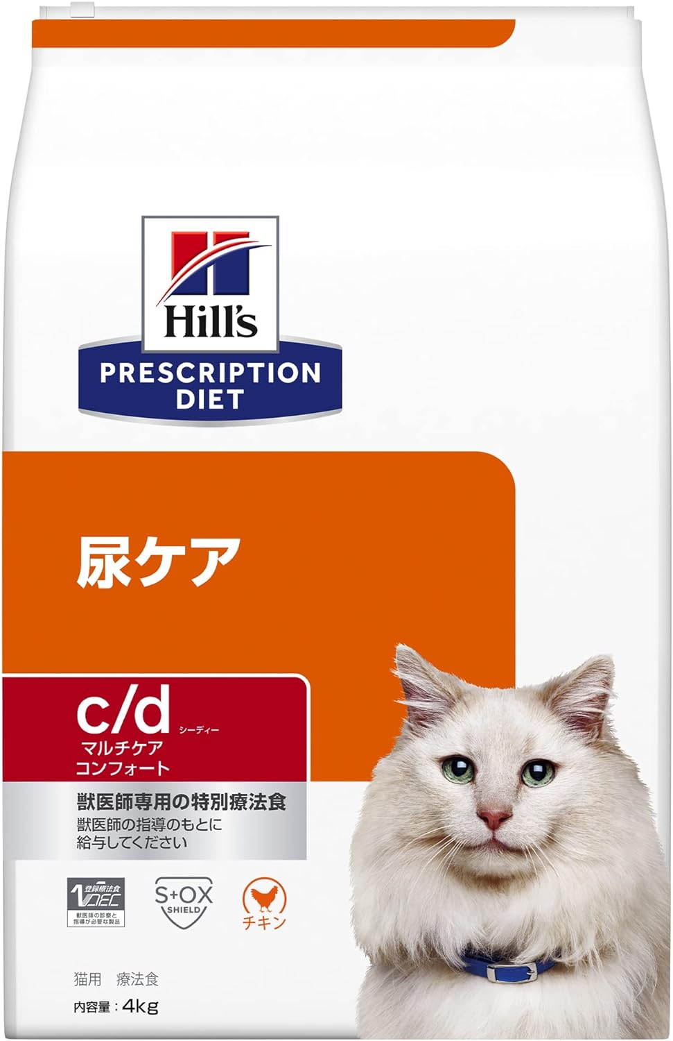 ヒルズ PD 猫用 c/d マルチケア コンフォート 4kg