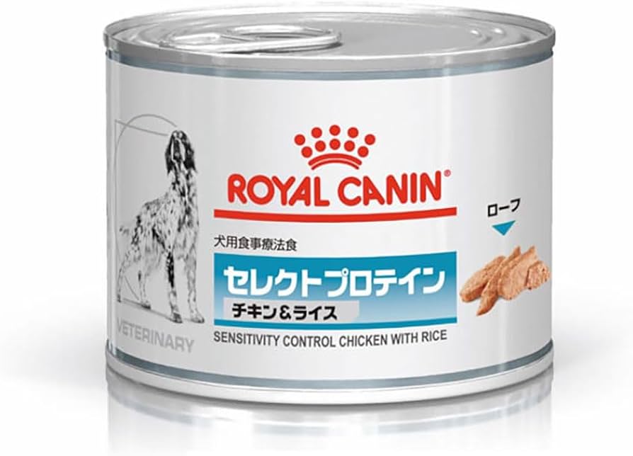 ﾛｲﾔﾙｶﾅﾝ 犬用 ｾﾚｸﾄﾌﾟﾛﾃｲﾝ ﾁｷﾝ&ﾗｲｽ 200g缶